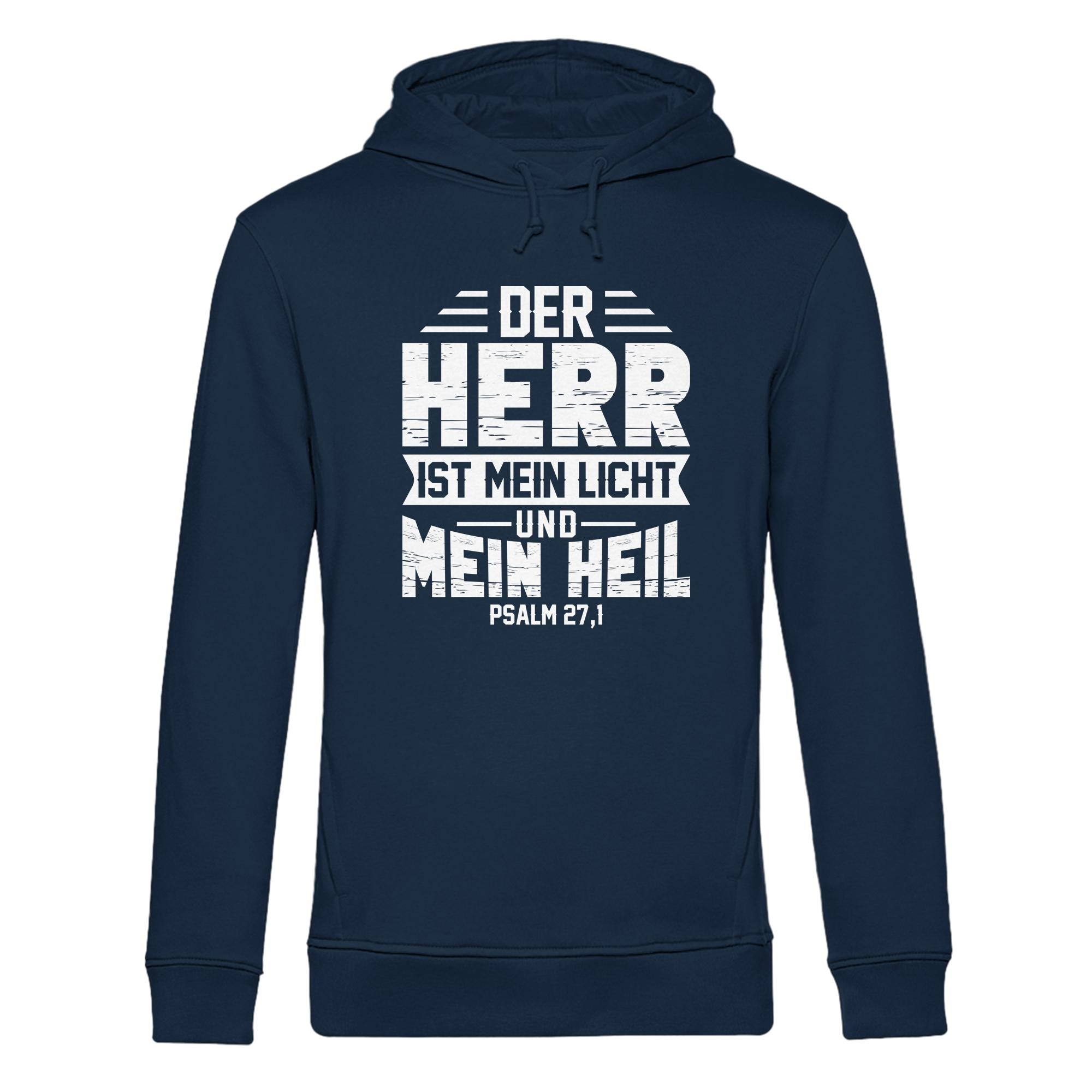 Ps 27,1 - Der HERR ist mein Licht & mein Heil(1) - Organic Hoodie B&C
