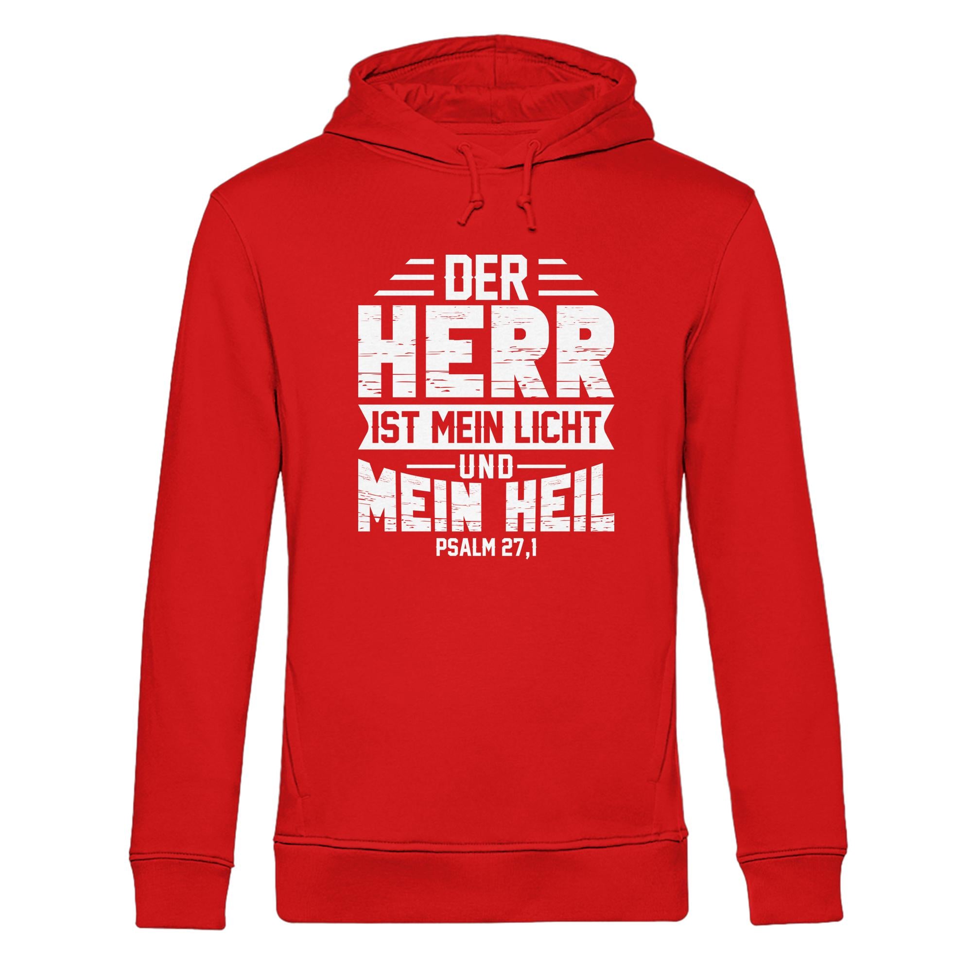 Ps 27,1 - Der HERR ist mein Licht & mein Heil(1) - Organic Hoodie B&C