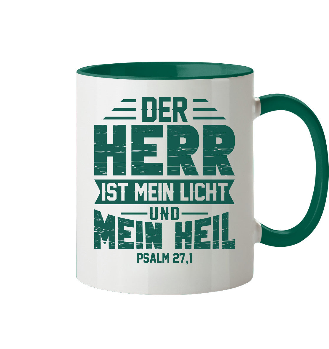 Ps 27,1 - Der HERR ist mein Licht & mein Heil (1) - Tasse zweifarbig