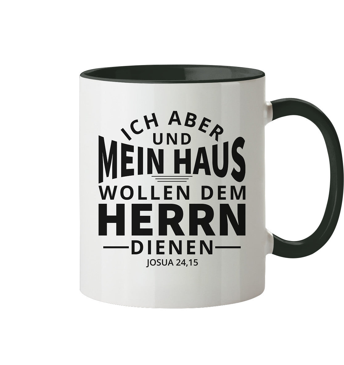 Jos 24,15 - Mein Haus (2) - Tasse zweifarbig