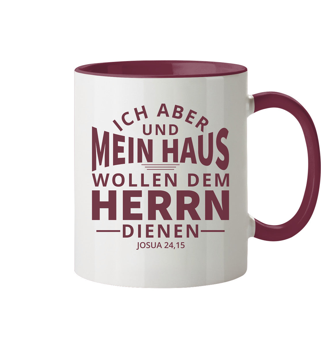 Jos 24,15 - Mein Haus (2) - Tasse zweifarbig