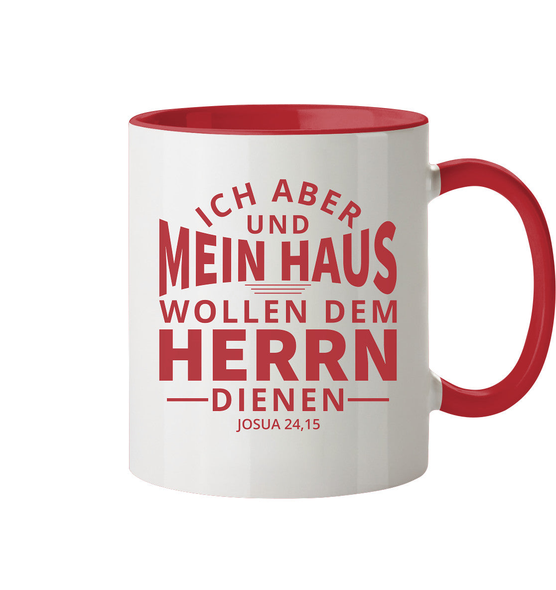 Jos 24,15 - Mein Haus (2) - Tasse zweifarbig
