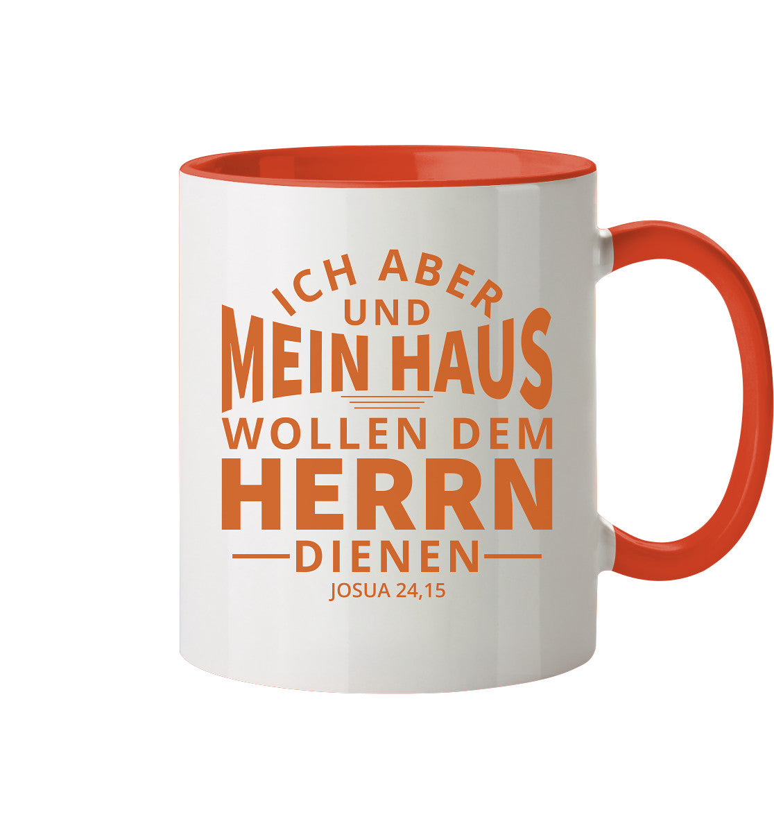 Jos 24,15 - Mein Haus (2) - Tasse zweifarbig