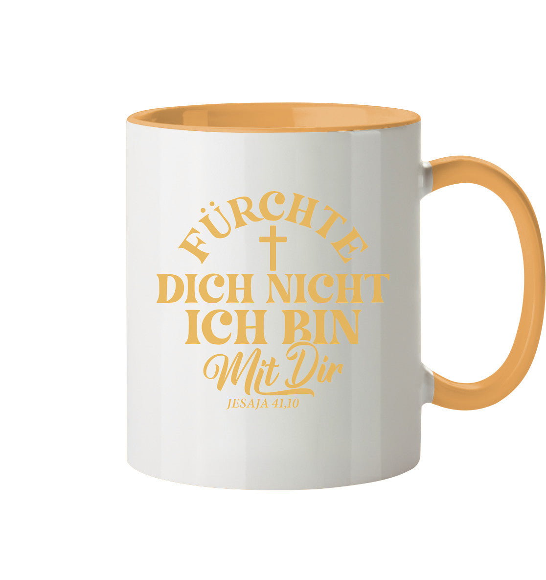 Jes 41,10 - Fürchte dich nicht - Tasse zweifarbig