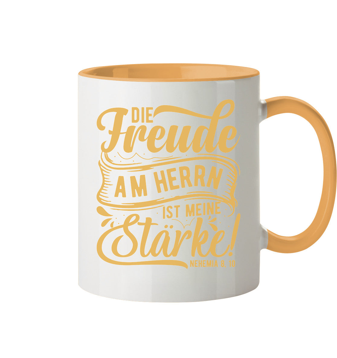 Neh 8,10 - Die Freude - Tasse zweifarbig