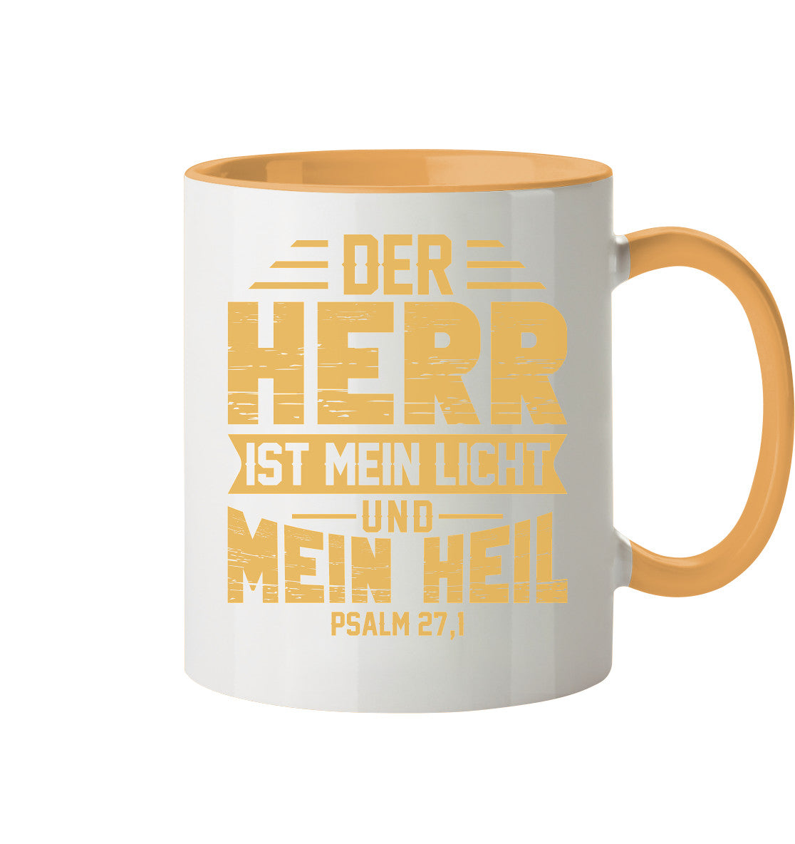 Ps 27,1 - Der HERR ist mein Licht & mein Heil (1) - Tasse zweifarbig