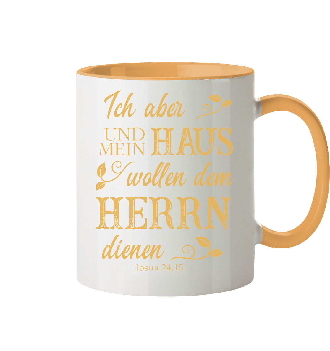 Jos 24,15 - Mein Haus - Tasse zweifarbig