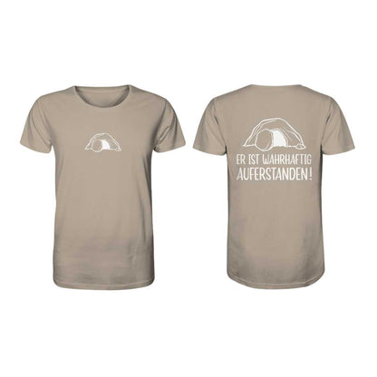 Lk 24,34 - Er ist wahrhaftig auferstanden! - Doppelseitig - Organic Shirt