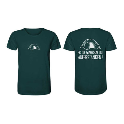 Lk 24,34 - Er ist wahrhaftig auferstanden! - Doppelseitig - Organic Shirt