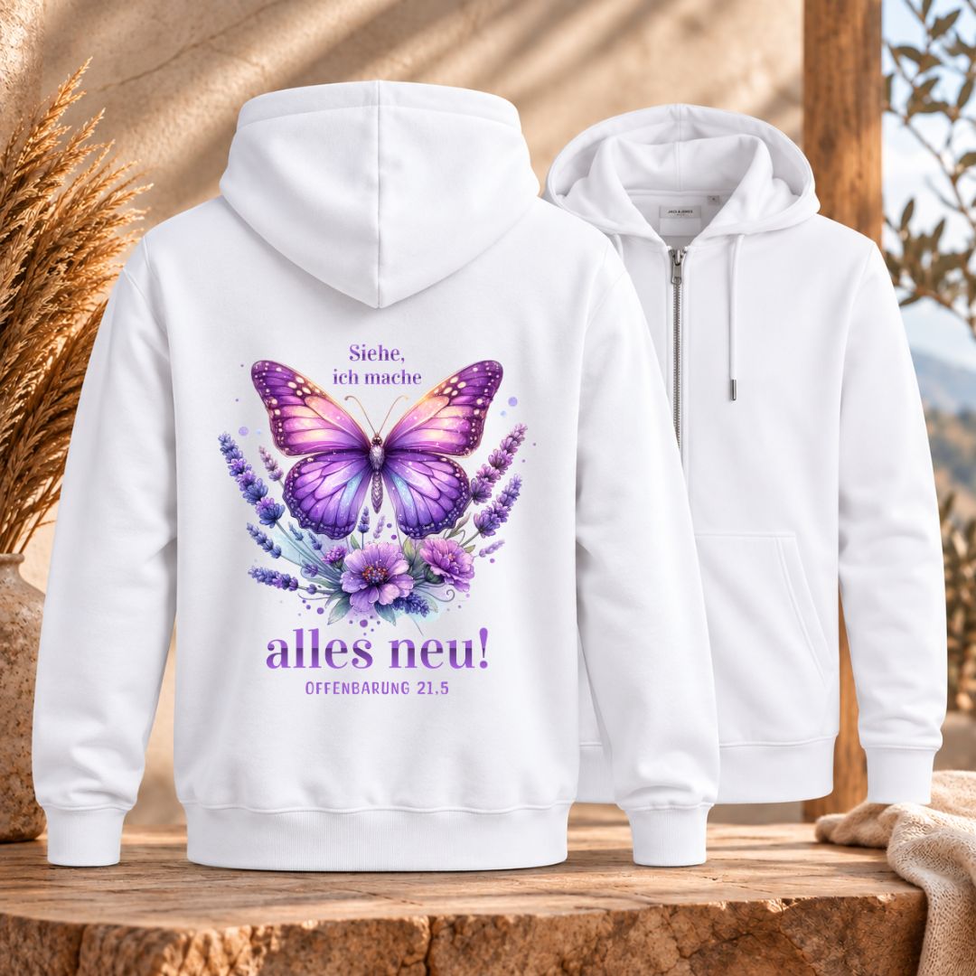 Offenbarung 21,5 – Alles neu | Bio-Superflausch-Zipper