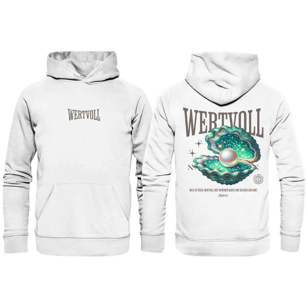 Jes 43,4 - WERTVOLL - doppelseitiger Druck - Superflausch-Hoodie