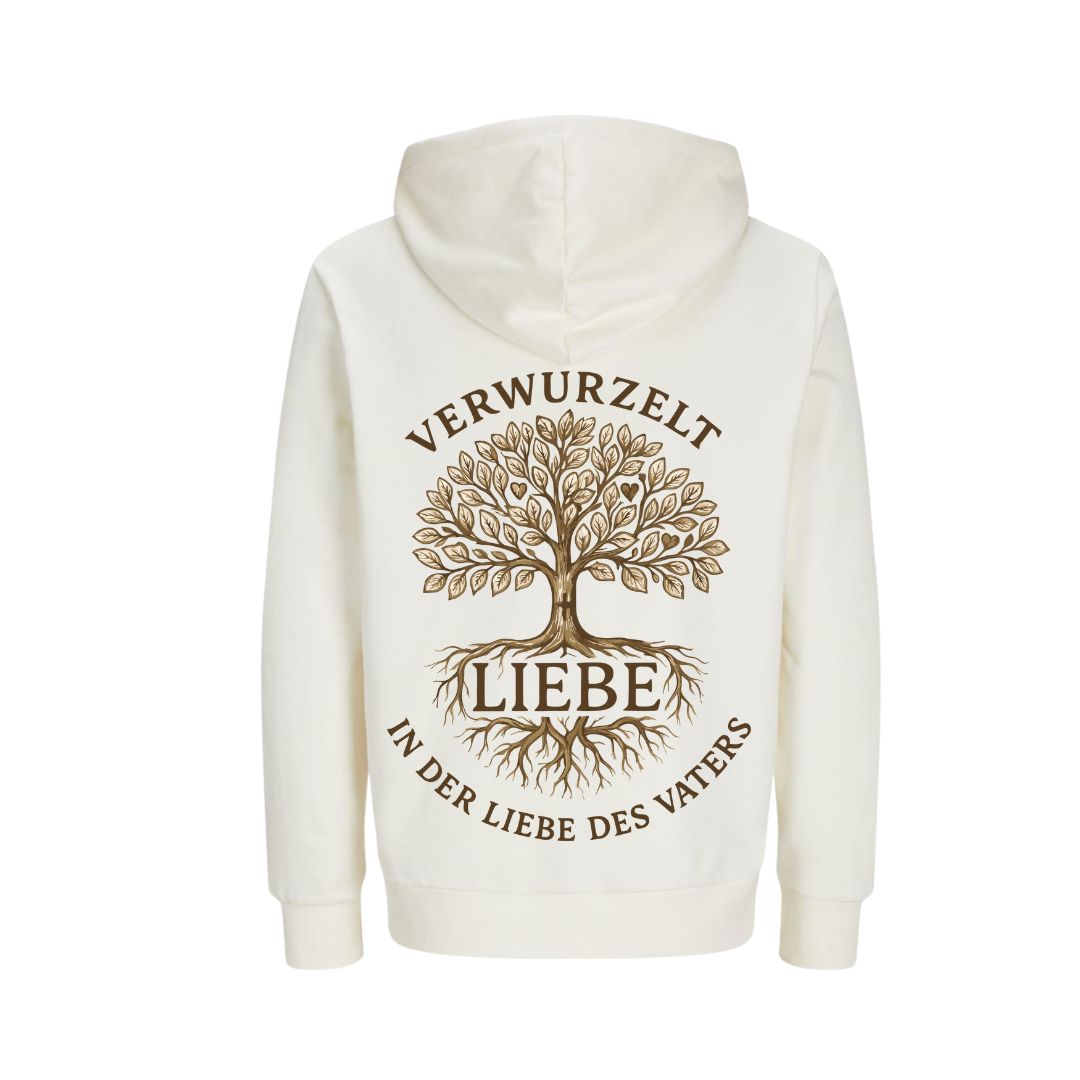 Eph 3,17-19 - Verwurzelt in der Liebe - BP - Bio-Superflausch-Hoodie