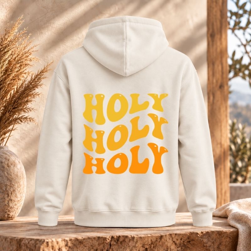 Jesaja 6,3 / Offenbarung 4,8 - Holy, holy, holy | Bio-Superflausch-Hoodie