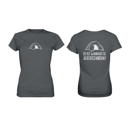 Lk 24,34 - Er ist wahrhaftig auferstanden! - Doppelseitig - Ladies Premium Shirt