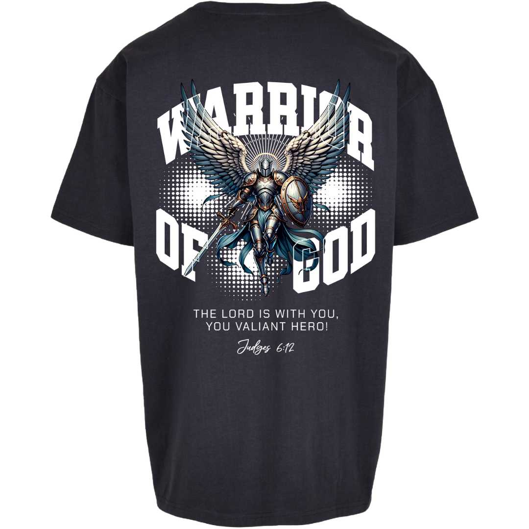 Ri 6,12 - Warrior of God - Rückenprint - Oversize Shirt