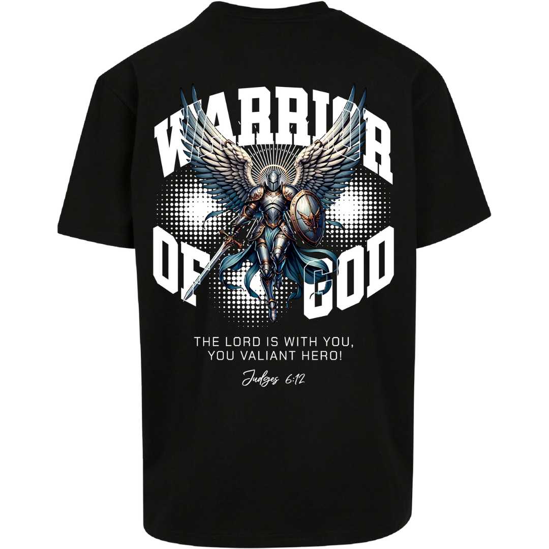 Ri 6,12 - Warrior of God - Rückenprint - Oversize Shirt
