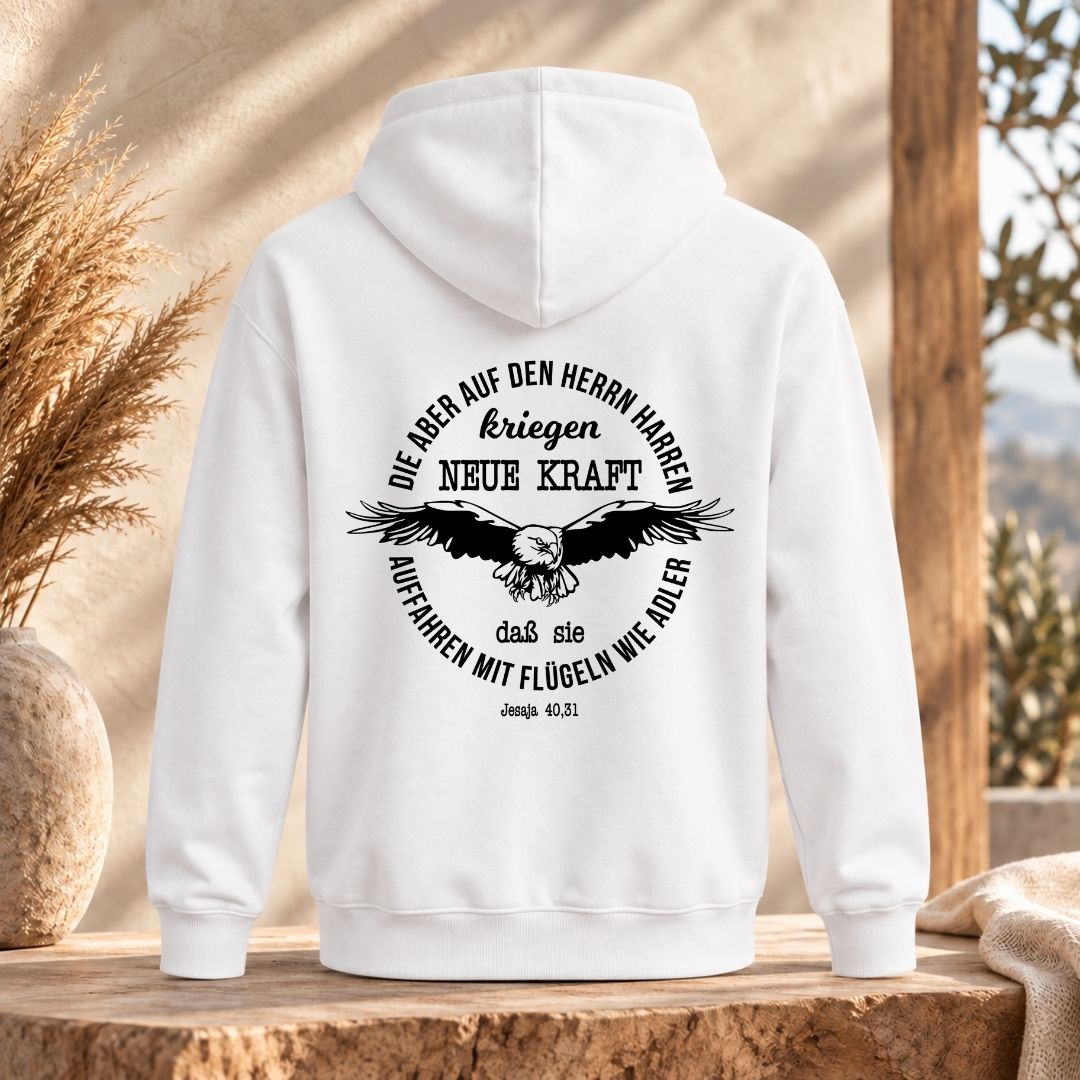 Jesaja 40,31 - Adler V2 | Bio-Superflausch-Hoodie