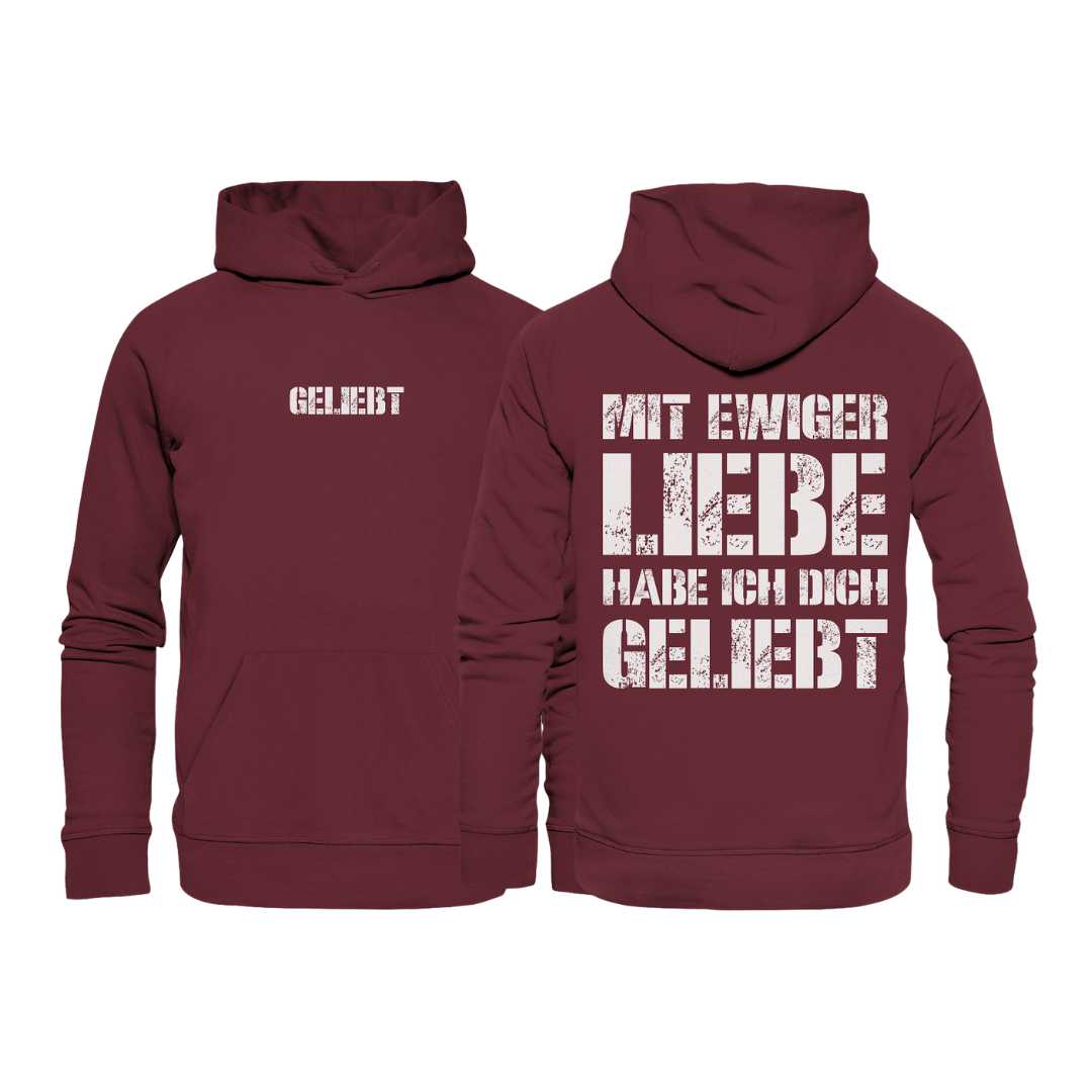 Jer 31,3 - geliebt - doppelseitig - Organic Basic Hoodie