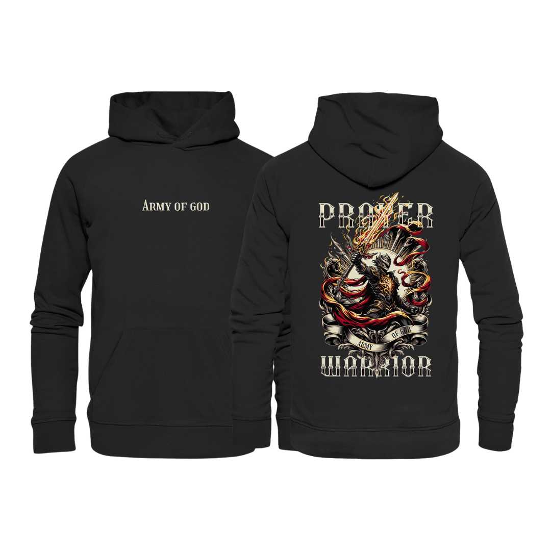 Eph 6 / 1.Thess 5,17 - Prayer Warrior - doppelseitig - Organic Hoodie