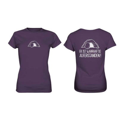 Lk 24,34 - Er ist wahrhaftig auferstanden! - Doppelseitig - Ladies Premium Shirt