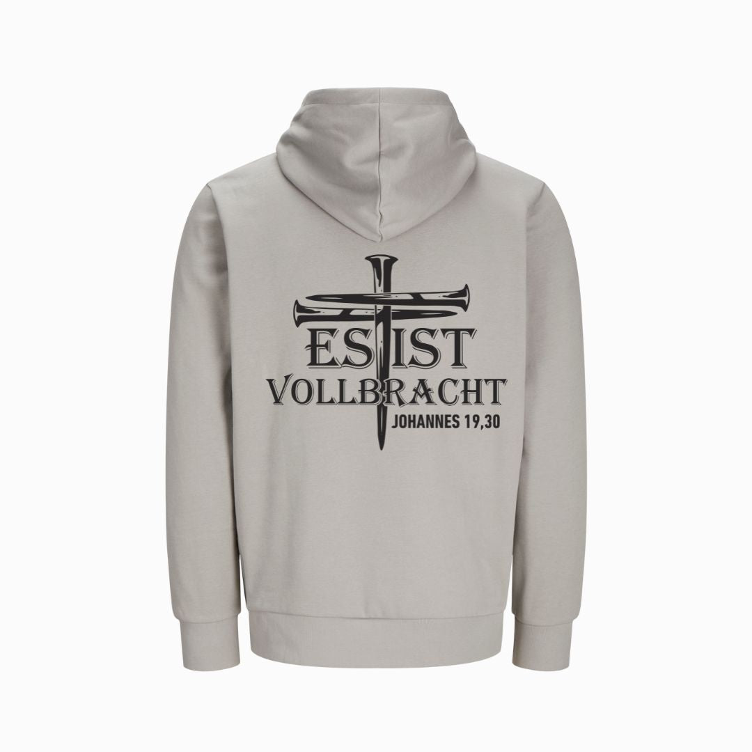 Joh 19,30 - Es ist vollbracht! - BP - Bio-Superflausch-Hoodie