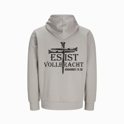 Joh 19,30 - Es ist vollbracht! - BP - Bio-Superflausch-Hoodie