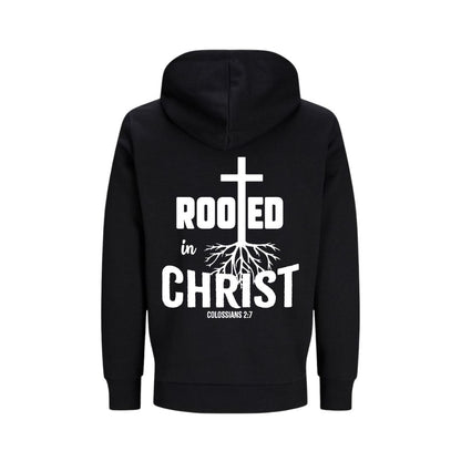 Kol 2,7 - Rooted in Christ - BP - Bio-Superflausch-Hoodie