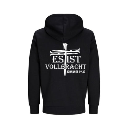Joh 19,30 - Es ist vollbracht! - BP - Bio-Superflausch-Hoodie