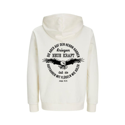 Jes 40,31 - Adler V2 - BP - Bio-Superflausch-Hoodie