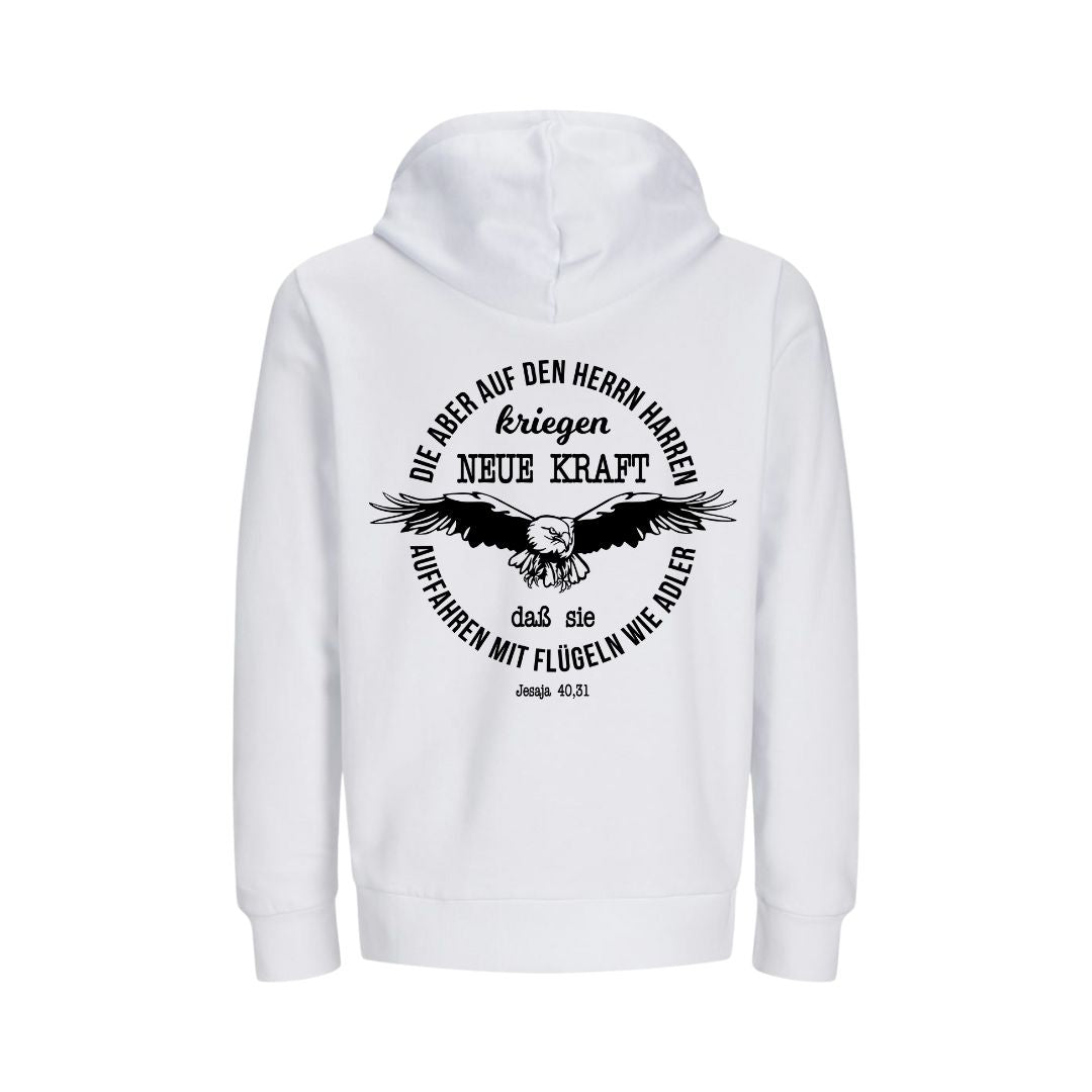 Jes 40,31 - Adler V2 - BP - Bio-Superflausch-Hoodie