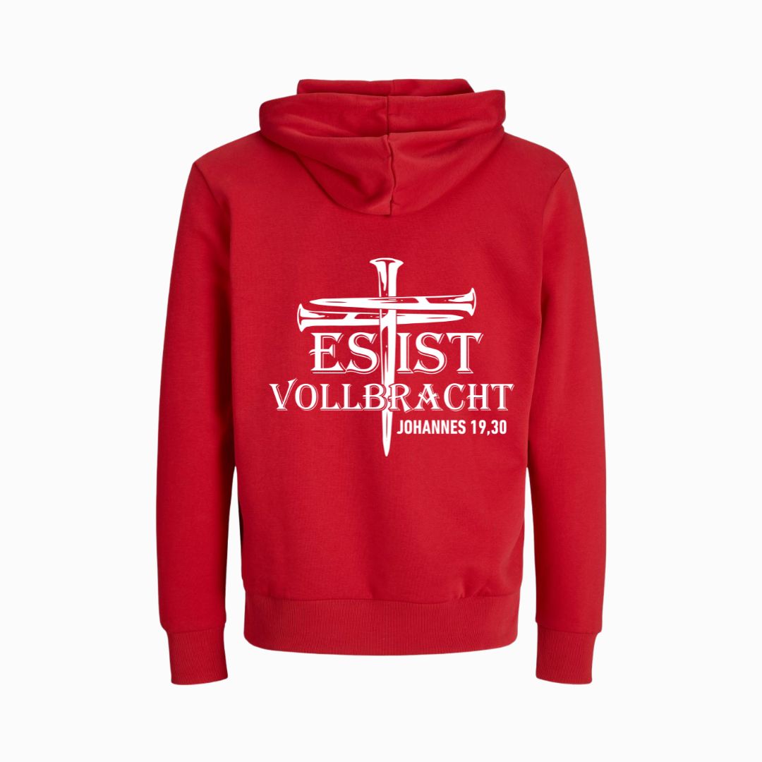 Joh 19,30 - Es ist vollbracht! - BP - Bio-Superflausch-Hoodie