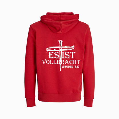 Joh 19,30 - Es ist vollbracht! - BP - Bio-Superflausch-Hoodie