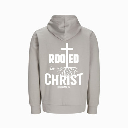 Kol 2,7 - Rooted in Christ - BP - Bio-Superflausch-Hoodie