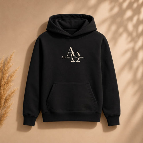 Offenbarung 1,8 – Alpha & Omega | Bio-Hoodie