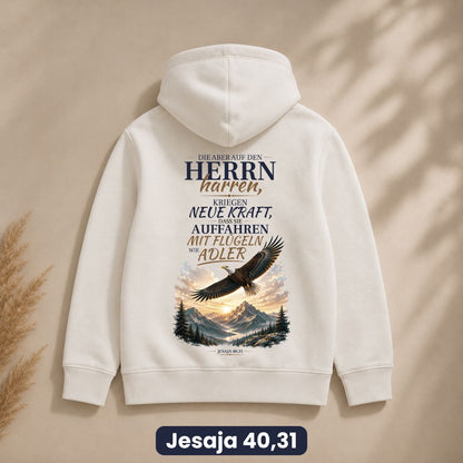 Jesaja 40,31 – Adler | Bio Hoodie
