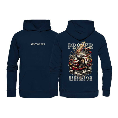 Eph 6 / 1.Thess 5,17 - Prayer Warrior - doppelseitig - Organic Hoodie