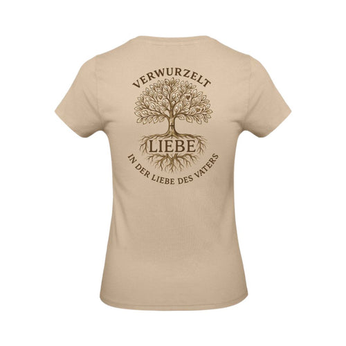 Eph 3,17-19 - Verwurzelt in der Liebe - Rückenprint - Ladies Premium Shirt