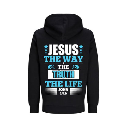 Joh 14,6 - Way, Truth, Life - BP - Bio-Superflausch-Hoodie