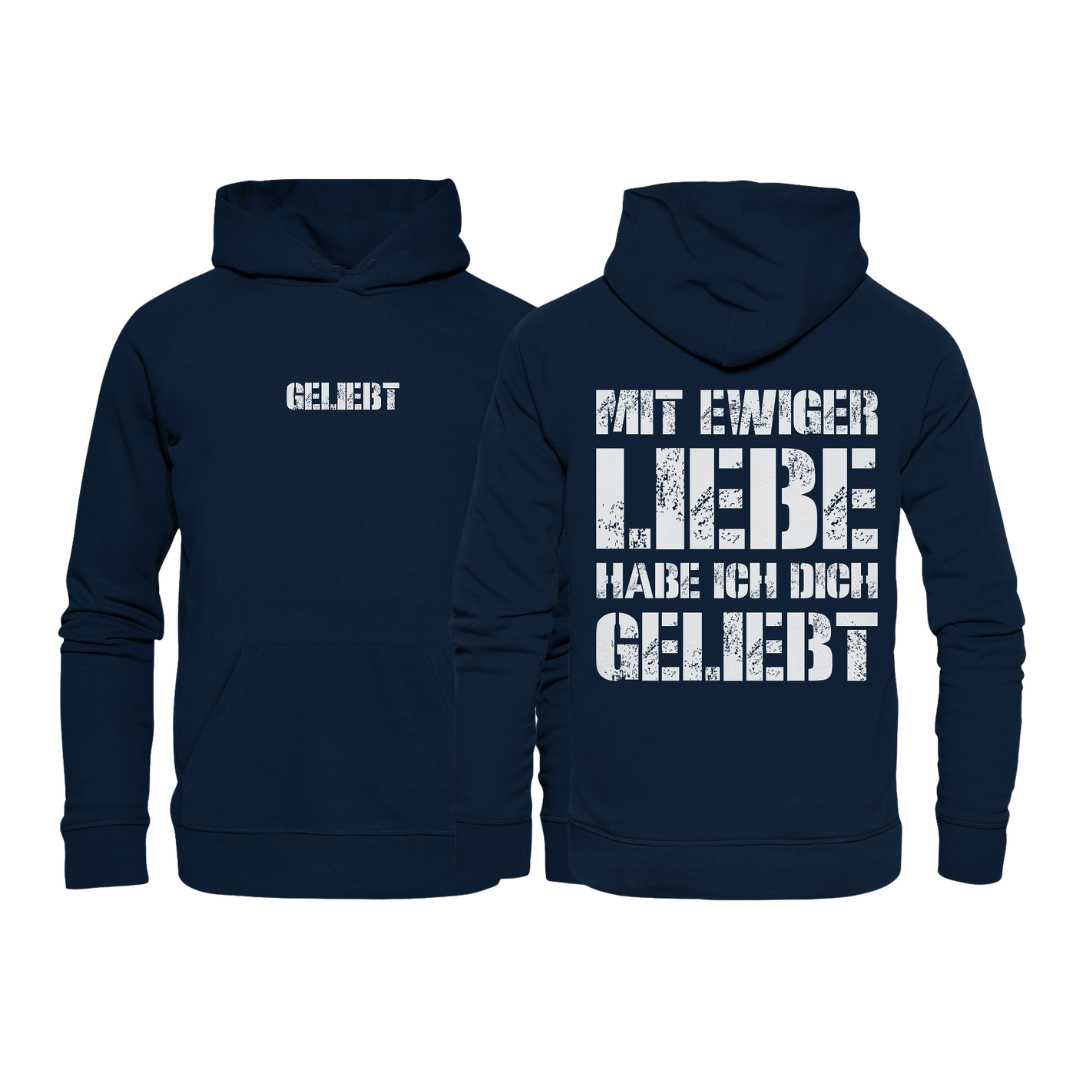Jer 31,3 - geliebt - doppelseitig - Organic Basic Hoodie