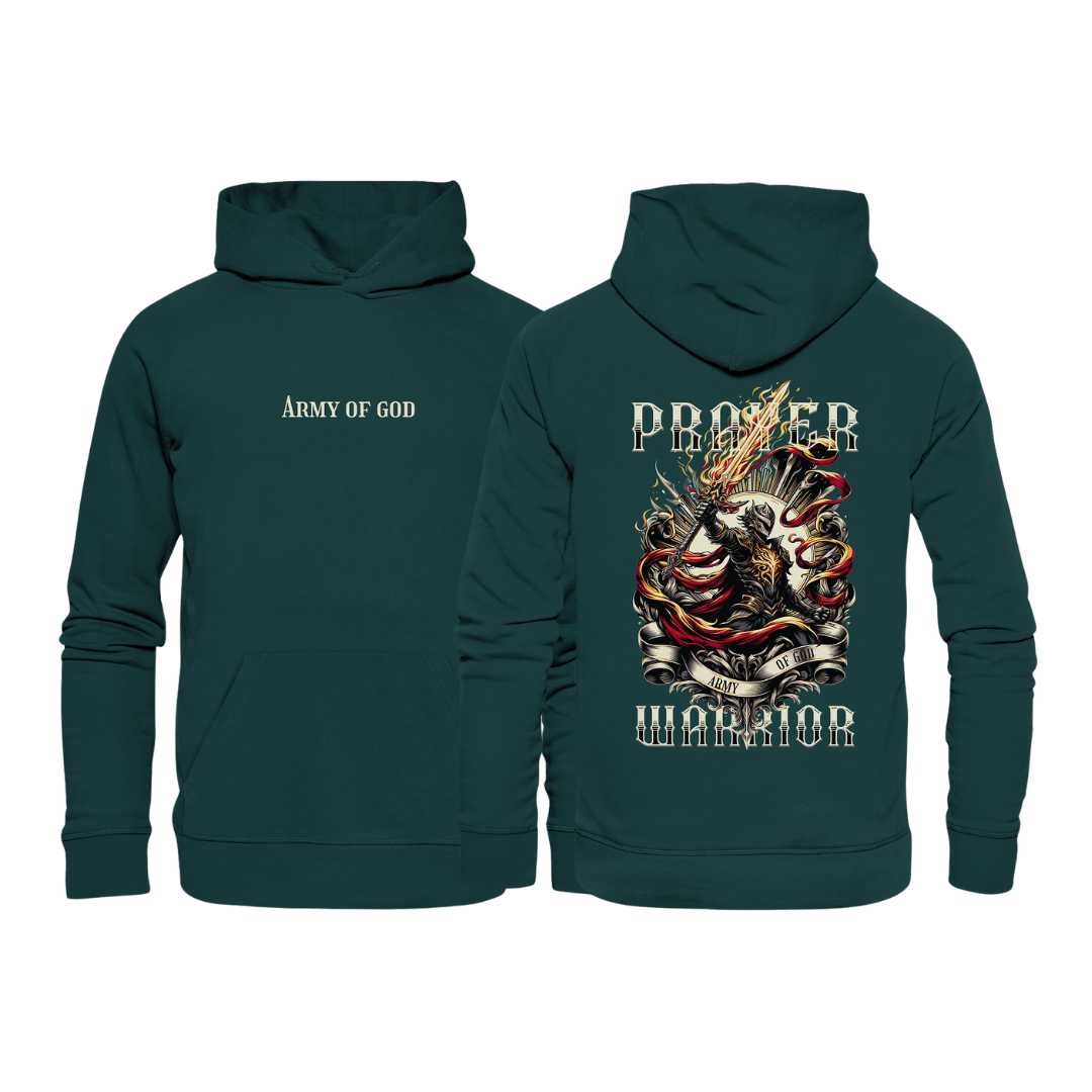 Eph 6 / 1.Thess 5,17 - Prayer Warrior - doppelseitig - Organic Hoodie