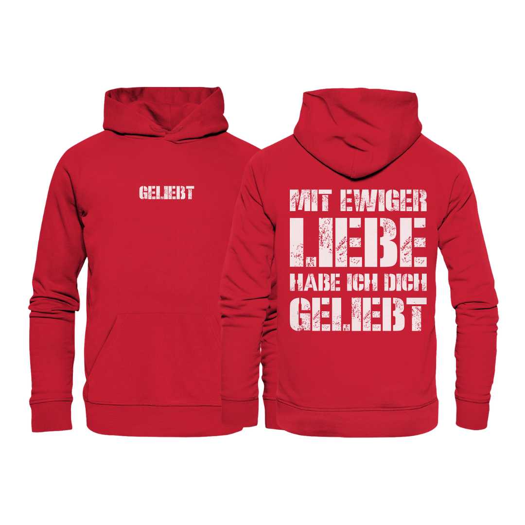Jer 31,3 - geliebt - doppelseitig - Organic Basic Hoodie