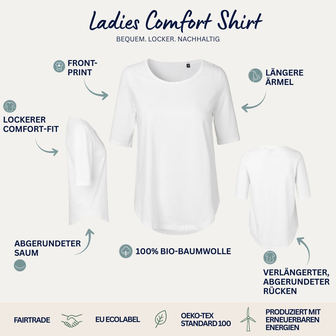 Jesaja 41,10 - Fürchte dich nicht - Floral | Ladies Comfort Shirt