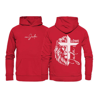 Offb 5,5 - Löwe von Juda - Kreuz - FBP - Bio-Superflausch-Hoodie