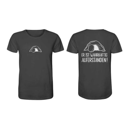 Lk 24,34 - Er ist wahrhaftig auferstanden! - Doppelseitig - Organic Shirt