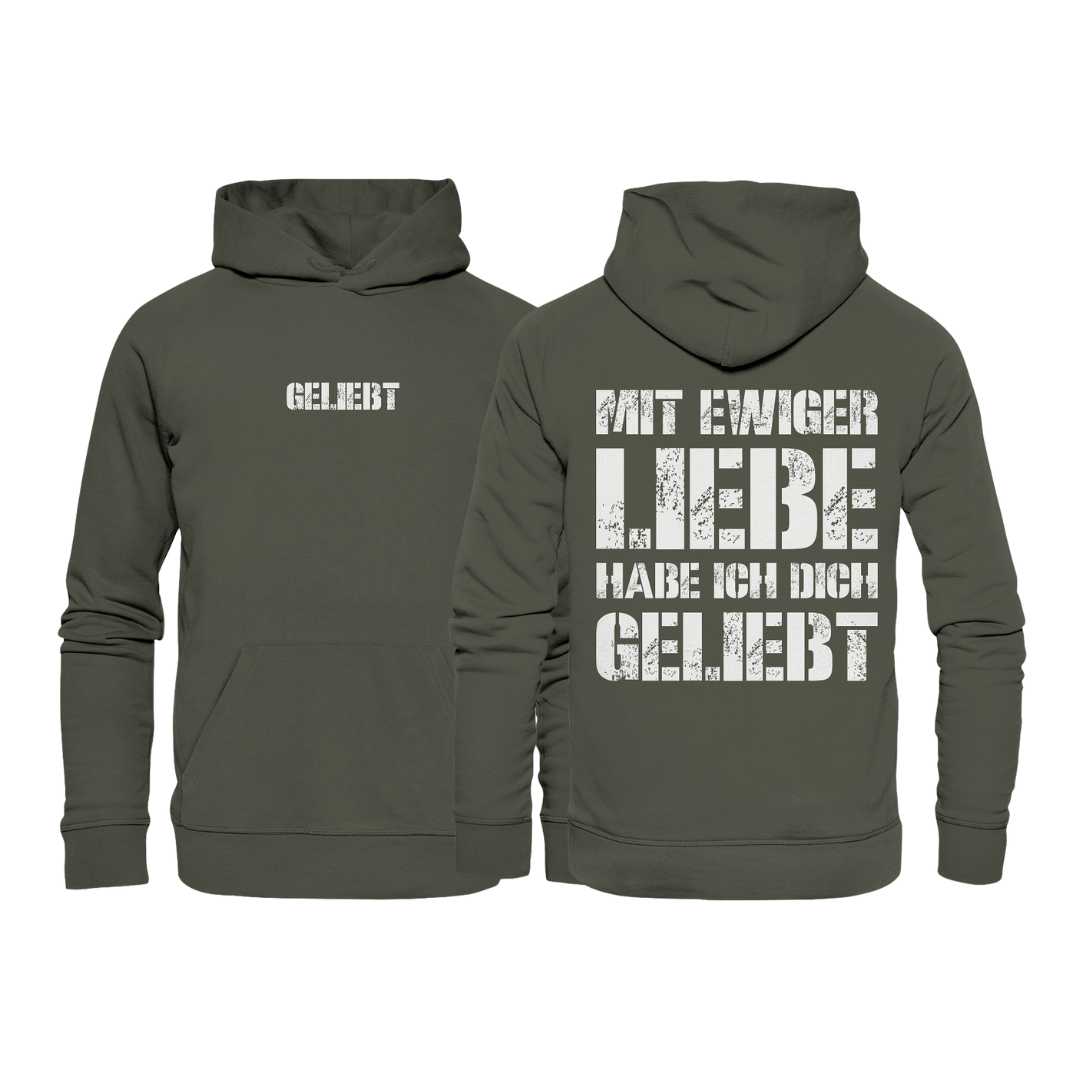 Jer 31,3 - geliebt - doppelseitig - Organic Basic Hoodie