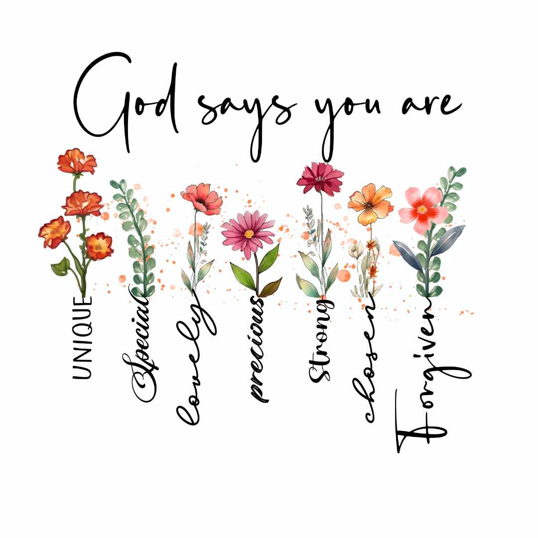 God says you are - Bügelbild