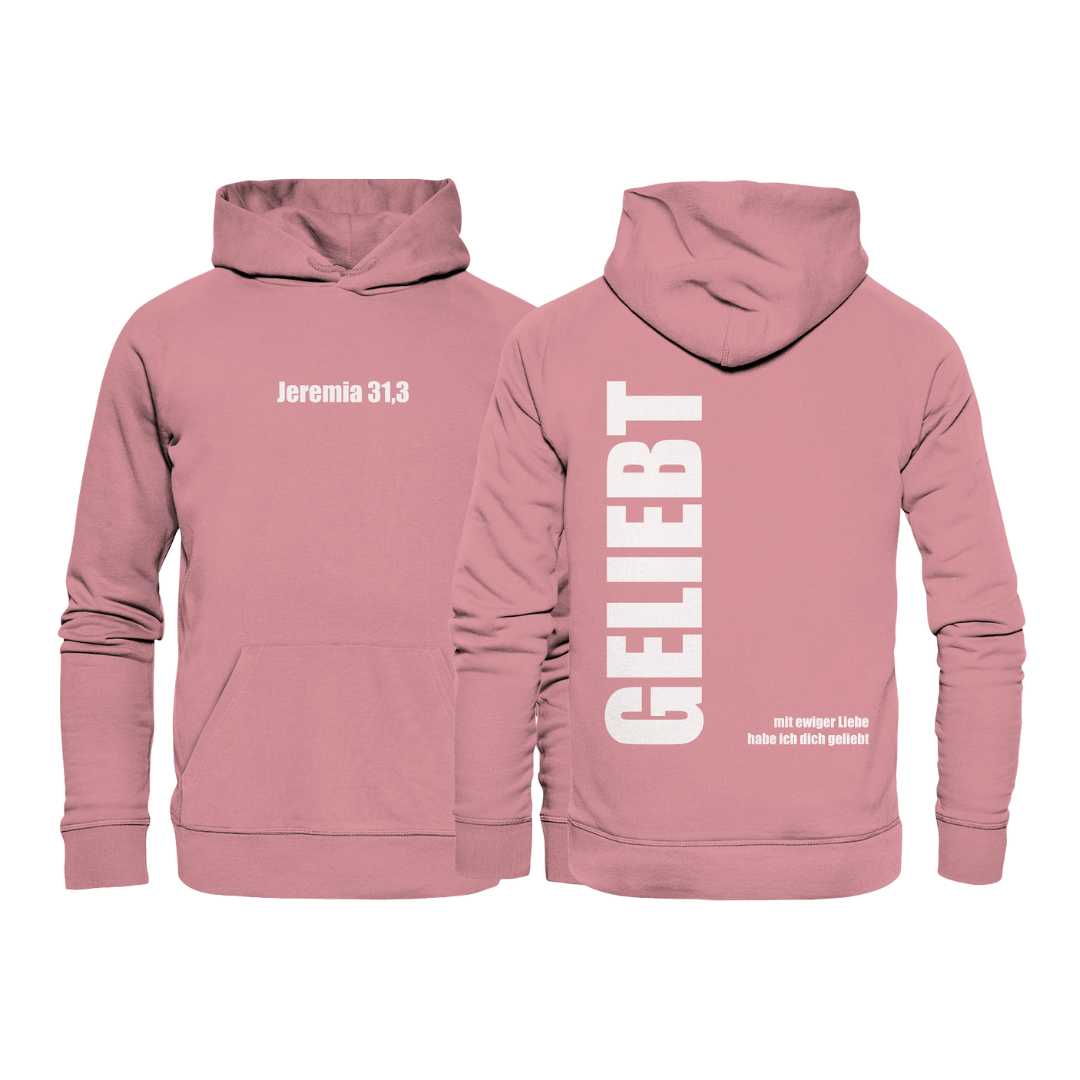 Jer 31,3 - GELIEBT - Organic Basic Hoodie