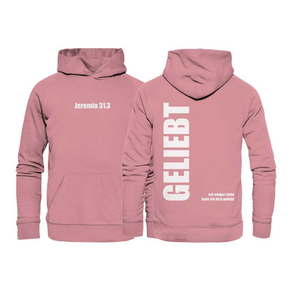 Jer 31,3 - GELIEBT - Organic Basic Hoodie