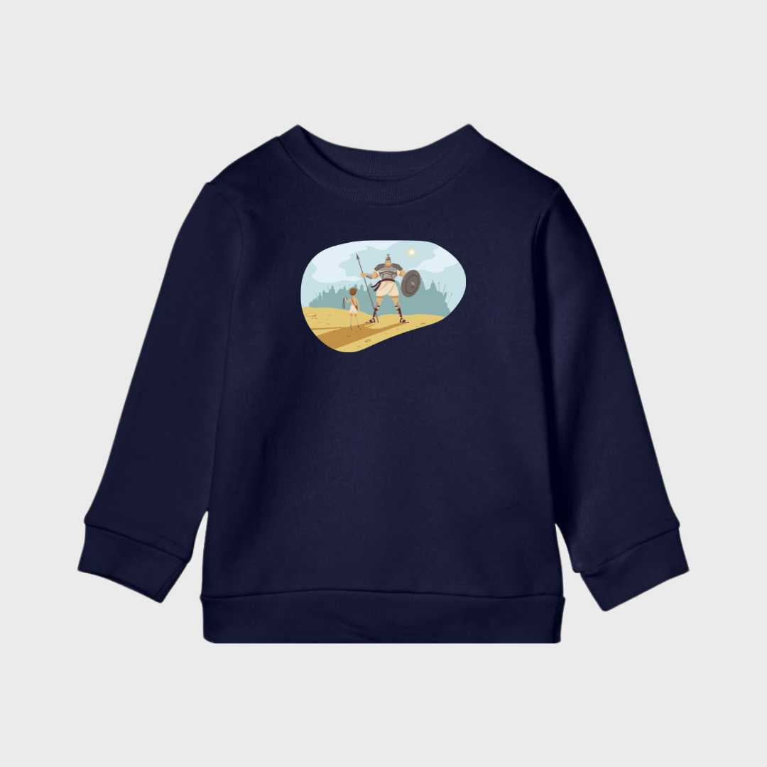 1.Sam 17 - David gegen Goliath - Kids Organic Sweatshirt