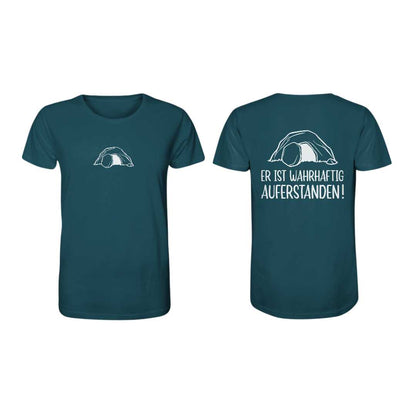Lk 24,34 - Er ist wahrhaftig auferstanden! - Doppelseitig - Organic Shirt